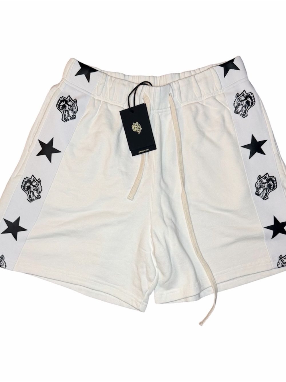 Darc Sport Star & Wolf Panel Drawstring Mens Shorts